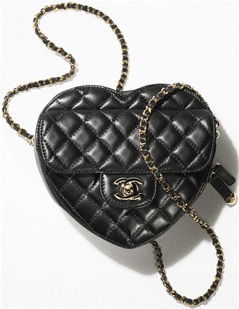 chanel bags heart|chanel heart shaped bag.